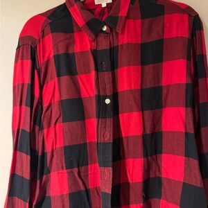 Levi's Red and Black Checkered Men's Shirt